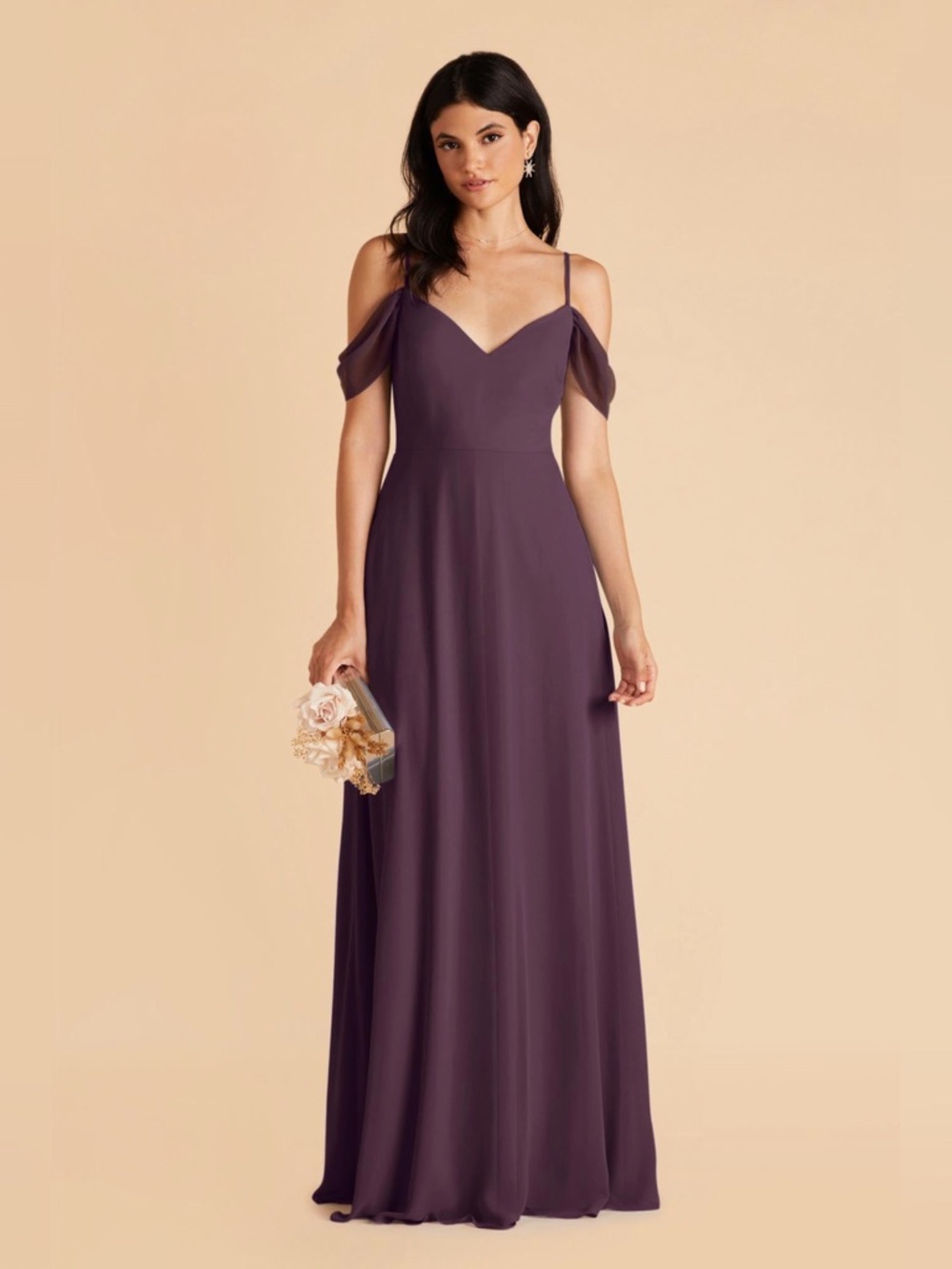Birdy Grey Devin Chiffon W/S Dress - Plum - XS
